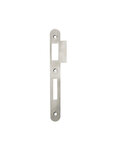Gâche pour serrure à encastrer  brut à bouts ronds  traine 1.2cm  hauteur 170mm -  THIRARD