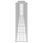 vidaXL Mur en gabion avec couvercles Acier galvanisé 300x30x100 cm