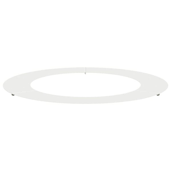 vidaXL adapté pour anneau d'arbre plat Blanc Ø60 / 90 cm Acier