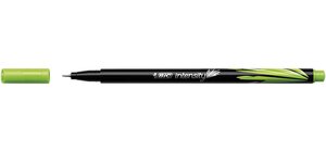 Stylo Feutre Fineliner Intensity Pointe Baguée métal Fine 0 4mm Vert Clair BIC