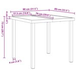 vidaXL Ensemble de Salle à Manger de Jardin de 3 Pièces avec Coussins Noir Poly Rattan
