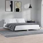 vidaXL Cadre de lit blanc 150x200 cm bois d'ingénierie