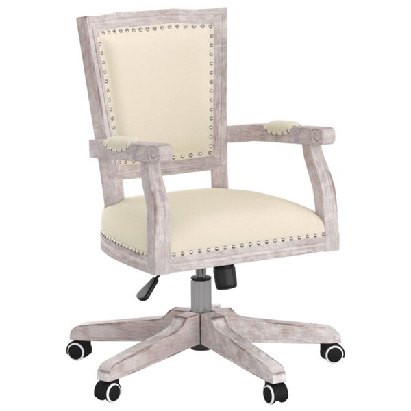 vidaXL Chaise de bureau pivotante lin