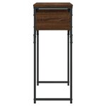 vidaXL Table console avec étagère chêne marron 75x30x75 cm