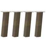 vidaXL Pieds de table basse 4 pièces Acier naturel 30 cm Acier