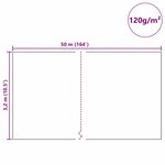 vidaXL Fleece de protection des plantes contre le gel Vert 50 x 3 2 m