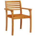 Ensemble de jardin 5 pièces en bois d'acacia