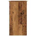 vidaXL Bureau style vieux bois 80x40x75 cm bois d'ingénierie