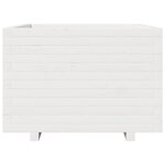vidaXL Jardinière blanc 70x70x49 5 cm bois de pin massif