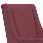 vidaXL Chaise à bascule Bordeaux 62 x 80 x 85 cm tissu