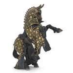 39918 Cheval du maitre des armes cimier taureau