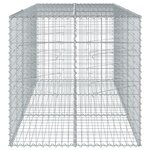 vidaXL Panier gabion avec couvercle 300x100x100 cm fer galvanisé