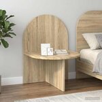 vidaXL Table de chevet 2 Pièces Chêne Sonoma 48 x 49 x 65 cm