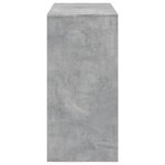 vidaXL Table de bar gris béton 102x50x103 5 cm bois d'ingénierie