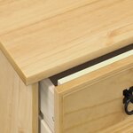 vidaXL Coiffeuse Corona 104x47x75 cm bois de pin massif
