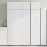 vidaXL Buffet haut blanc 70x42 5x185 cm bois d'ingénierie