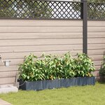 Jardinières vidaXL avec système d'irrigation par eau 4 Pièces Gris clair