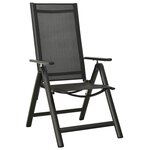 vidaXL Ensemble à manger de jardin 7 Pièces aluminium anthracite