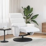 vidaXL Fauteuil inclinable Blanc 98 x 71 x 106 cm PU
