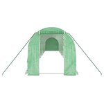 vidaXL Serre avec cadre en acier vert 24 m² 12x2x2 m