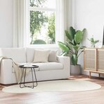 vidaXL Tapis HUARTE Crème 160 x 230 cm Polyester