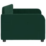 vidaXL Lit de repos sans matelas vert foncé 80x200 cm velours