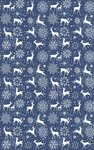 Tapis d'intérieur Noël 70 x 140 cm - Bleu