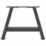 vidaXL Pieds de table basse en forme de A 2 pièces Anthracite 30 x (30-31) cm Acier