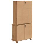Hutch vidaXL 'ASKIM'Brun Miel 91x40x183 cm Bois massif de pin
