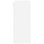 vidaXL Meuble TV mural 2 Pièces Blanc Brillant 30 x 31 x 80 cm