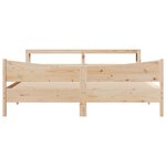 vidaXL Cadre de lit avec tête de lit 180x200 cm bois de pin massif