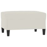 vidaXL Ensemble de canapés 3 Pièces avec coussins Crème Velours