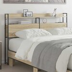 vidaXL Tête de lit avec étagère Chêne sonoma 150 cm Bois d'ingénierie