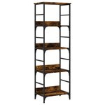 vidaXL Bibliothèque chêne fumé 50x33x153 cm bois d'ingénierie