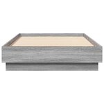 vidaXL Cadre de lit sans matelas sonoma gris 90x190 cm