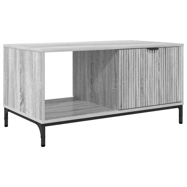 vidaXL Table basse Sonoma gris 90 x 49 x 46 cm Bois d'ingénierie