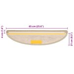 vidaXL Tapis d'escalier autocollants 30 Pièces 65x21x4 cm vert clair