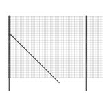 vidaXL Clôture en treillis métallique anthracite 1 8x25 m