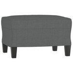 vidaXL Ensemble de canapés 3 Pièces avec coussins Gris foncé Tissu