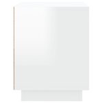 vidaXL Tables de chevet 2Pièces blanc brillant 44x35x45cm bois ingénierie