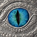 FROST DRAGON Dragonology 2 Once Argent Monnaie 2000 Francs Cameroon 2024