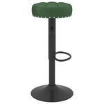 vidaXL Tabourets de bar lot de 2 vert foncé velours