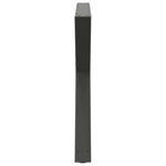 vidaXL Pieds de table à manger 2 pièces Anthracite 90 x (72-73 3) cm Acier