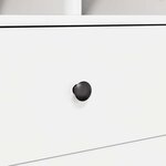 vidaXL Bureau avec rangement avec tiroir 2 Pièces Blanc 80 x 50 x 76 cm