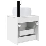 vidaXL Meuble de lavabo mural Blanc 49 x 44 5 x 66 cm