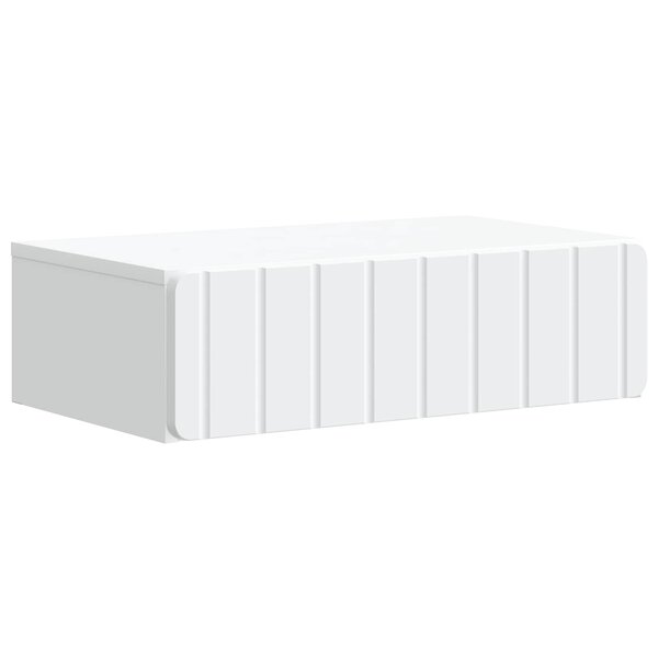 vidaXL Table d'appoint murale Blanc 59 x 34 5 x 17 cm