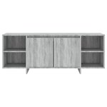 vidaXL Meuble TV sonoma gris 130x35x50 cm bois d'ingénierie