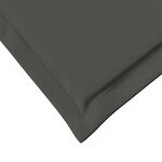 vidaXL Coussins de siège et de dos Polyester Anthracite 47 x 45 x 2 cm
