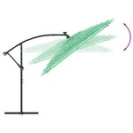 vidaXL Parasol de jardin avec mât en acier vert 269x269x235 cm
