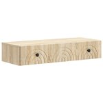 vidaXL Table d'appoint murale Chêne Sonoma 87 5 x 34 5 x 17 cm